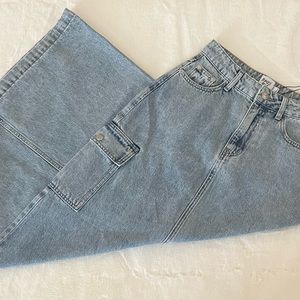 Princess Polly Mcquane denim midi skirt